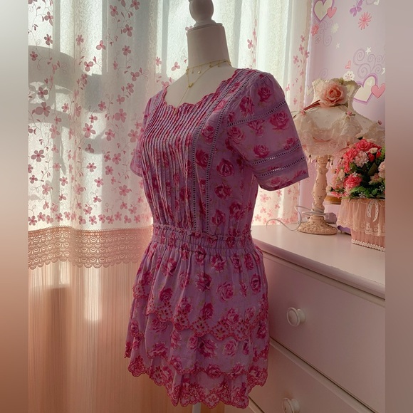 LoveShackFancy Mavis Dress Lilac Fusion - Picture 5 of 8